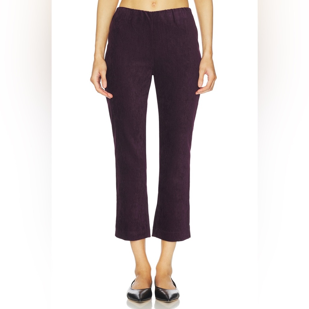 Maude Club Ivy Bubble-Hem Off-the-Shoulder Top & Jade Pant Set Maroon | S | NWT - Picture 4 of 8